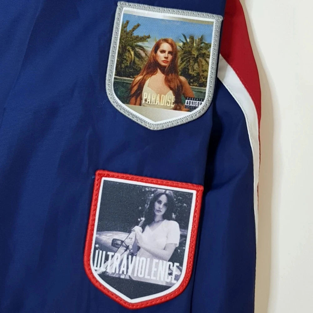 Lana Merch Commemorative LDR Racer Jackets 2025 Navy For Women And Men