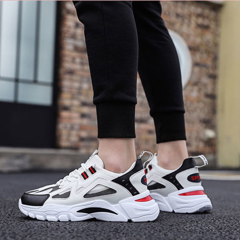 White Sneakers - Non Slip Walking Running Shoes Sports