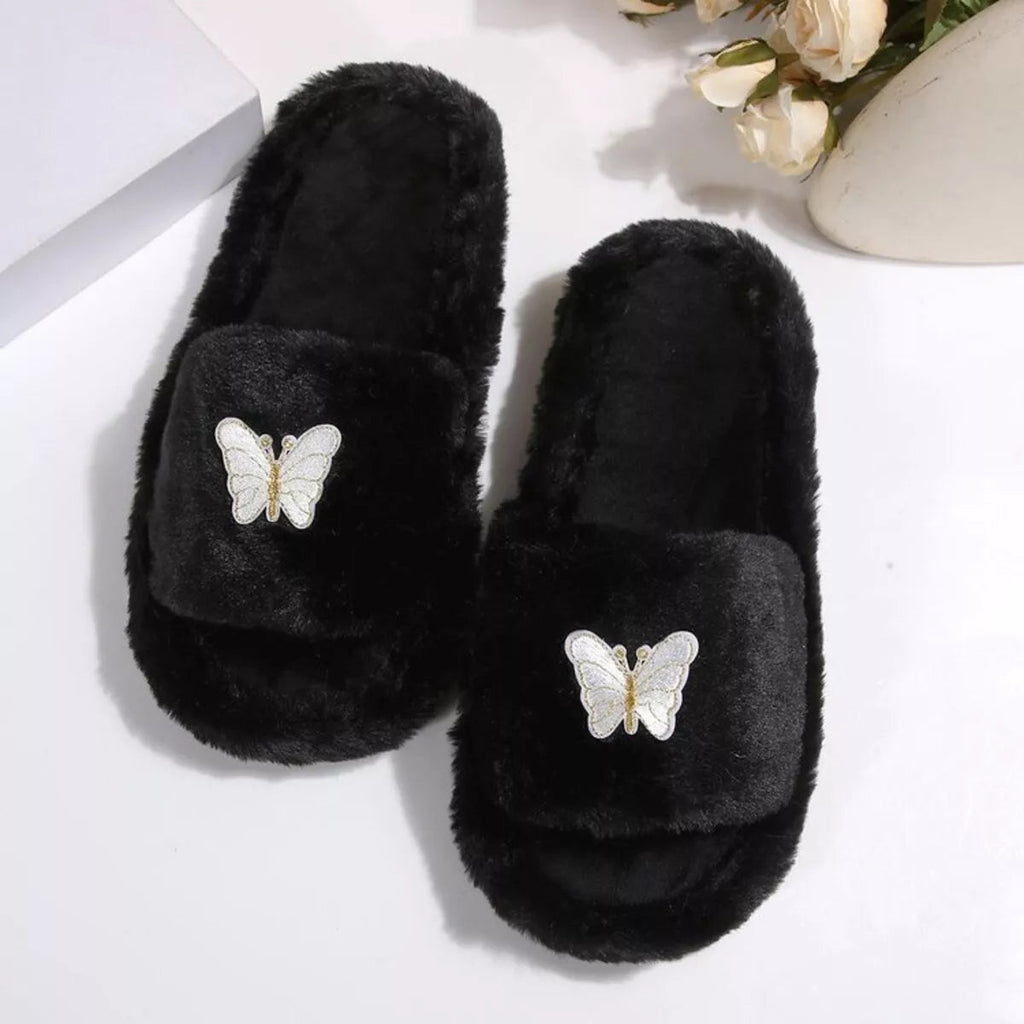 Butterfly Open Toe Slippers