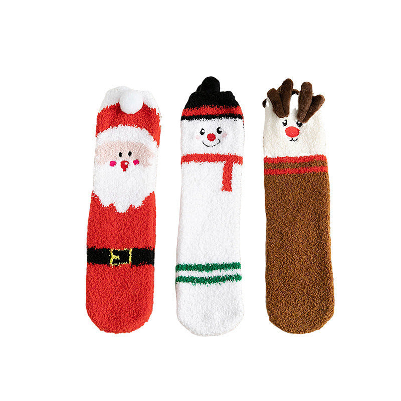 Classic Christmas Winter Socks - No-shedding Cute (Elk, Santa, Claus,
